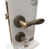Zinc Alloy Interior Door Lever Handle Lock with Round Rosette Classic Style Handles