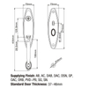 Zinc Alloy Entrance Door Hardware Entry Lockset outside Door Handles