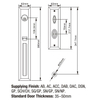BSN Zinc Alloy Solid High Quality Security Home Main Entry Mortise Lever Door Handle Lock Set