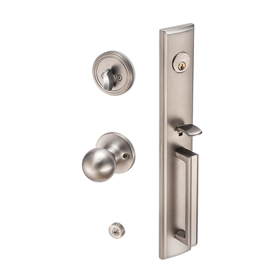 Modern Elegant Knob ANSI Home Entry Gate Door Lock Design High Security Handleset Satin Nickel Zinc Alloy Handle Door Lock Lever