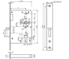 High Quality Stainless Steel Fireproofing Mortise Door Lock Sample Available