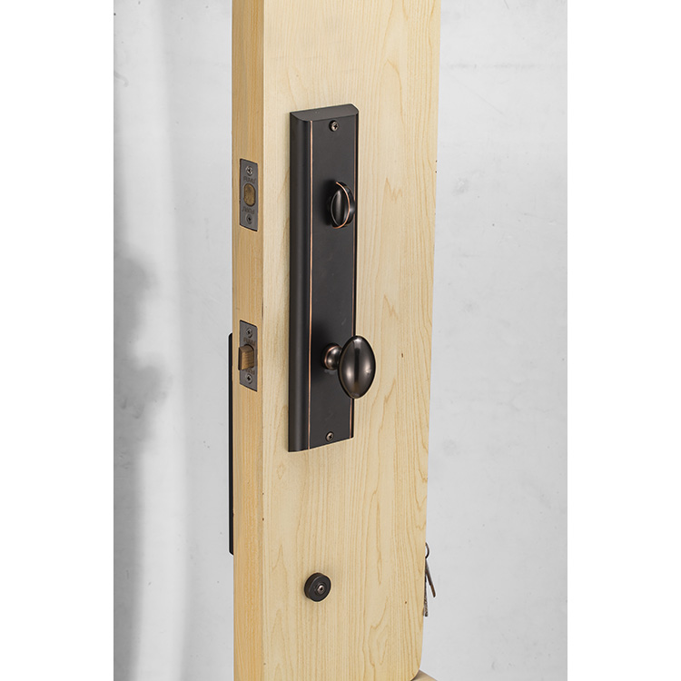 Black Zinc Alloy Privacy Door Security Entry Knobs Mortise Hotel Handle Locks Door Locks