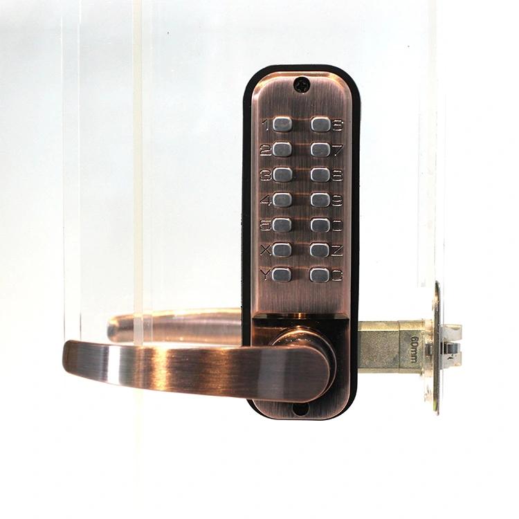 No Power Supply Keyless Waterproof And Fireproof Mechanical Code Door Lock