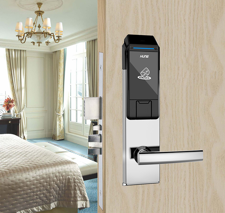 Stainless Steel Case Electronic Card Key RFID Access Control Hotel Door Lock