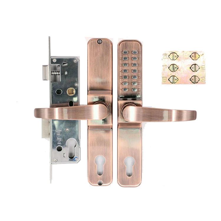 Luxury No Power Supply Keyless Waterproof-Fireproof Mechanical Code Door Lock