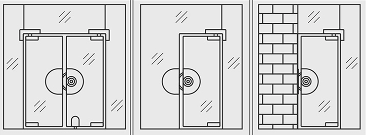 Both Side Safe Glass Door Fingerprint Lock