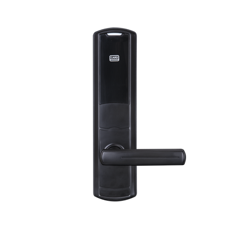 Black Aluminium Alloy Hotel Key Card Lock Hotel Door Lock