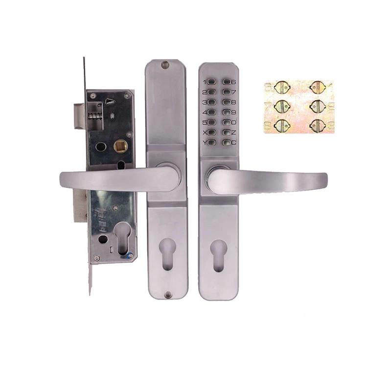 Black Combination Push Button Door Lock Mechanical Code Lock
