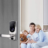  Fingerprint Smart Door Lock Keyless Entry Stainless Steel Touchscreen with Electronic Keypads Spare Key Two-Factor Authentication Biometric Digital Auto-Lock Right Handle Only