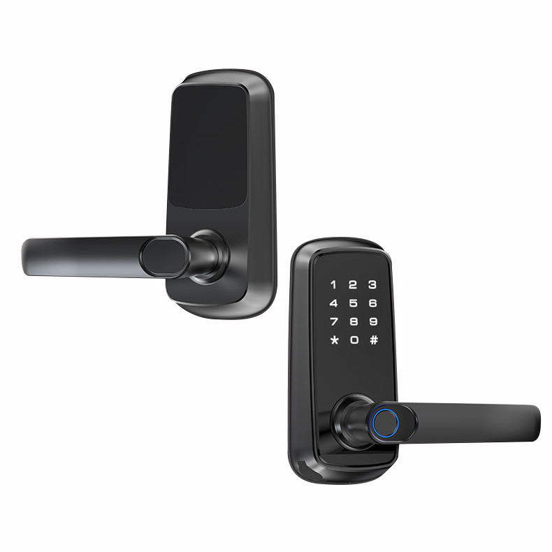 Password Fingerprint Blue Tooth Remote Smart Electronic Deadbolt Door Lock