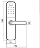 Multi-functional tuya smart lock with mini size 