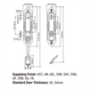 Middle East ANSI Standard Classical Style Handleset Zinc Alloy Handle Entrance Door Lock