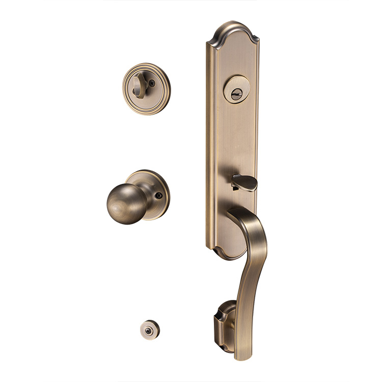 AB Solid Zinc Alloy And Stainless Steel Outdoor Entry Door Knobs And Dedbolts House Front Door Locks