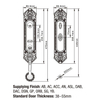  White Zinc Alloy Heavy Duty Full Set Brass Cylinder Keyless Handle Door Locks
