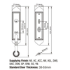 DAB Zinc Alloy Solid Special Designed Door Body Lever Handle Door Lock for Interior Home Or Gate