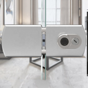 Round Glass Door Easy Control Fingerprint Electric Smart Lock 