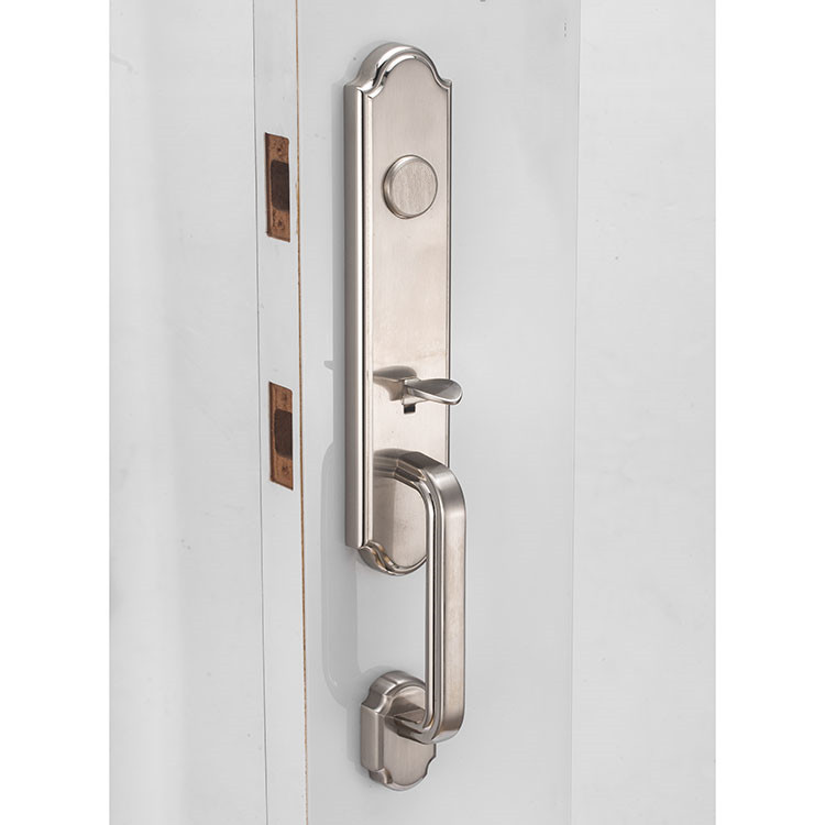 SN SNP Solid Zinc Alloy Die-casting Residential External Door Handles And Locks for Wooden Door and metal doors
