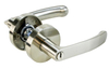 Satin Nickel Modern Zinc Alloy Door Lever Internal Tubular Door Handles with Keys Door Lock
