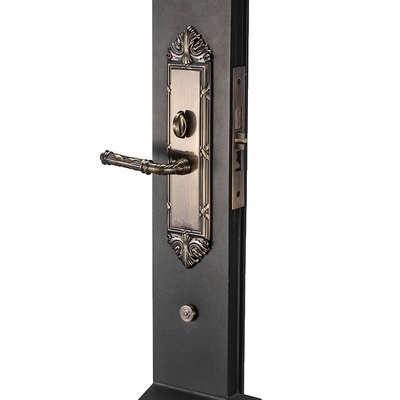 Anti Theft Antique Style Villa Big Double Entry Wood Door Lock with Dummy Handle