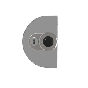 Waterproof Stainless Steel 304 Tempered Frameless Glass Door Office Half Round Glass Door Lock